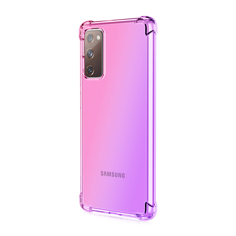 TPU Gradient Anti-Drop Phone Cover Shell for Samsung Galaxy S20 FE/S20 Fan Edition/S20 FE 5G/S20 Fan Edition 5G/S20 Lite - Pink/Purple TPU Gradient Anti-Drop Phone Cover Shell for Samsung Galaxy S20 FE/S20 Fan Edition/S20 FE 5G/S20 Fan Edition 5G/S20 Lite - Pink/Purple